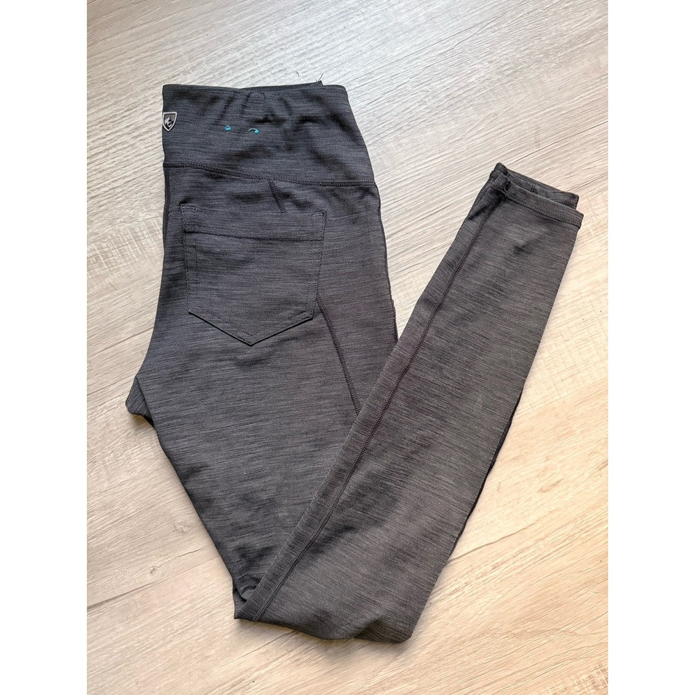 KUHL Skulpt Skinny Pants charcoal gray XS stretch pockets leggings active hiking